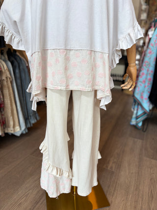 Polka Dot Ruffled Pants