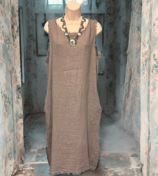 Linen Fray Dress