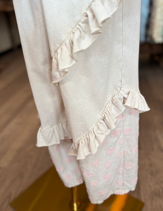 Polka Dot Ruffled Pants