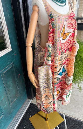 Kantha Print Butterfly Harem Dress