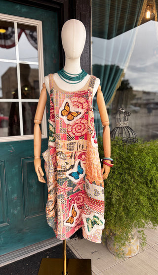 Kantha Print Butterfly Harem Dress