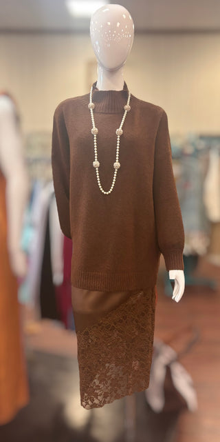 Chocolate Pencil Skirt