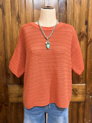 Clay Waffle Sweater