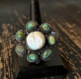 Pearl & Turquoise Ring