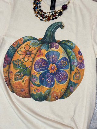 Flower Pumpkin Tee