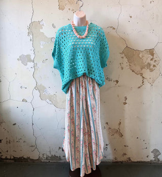 Floral Eyelet Wide Leg Pants