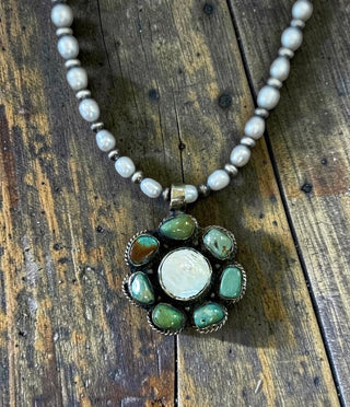 Pearl & Turquoise Necklace