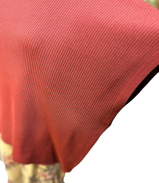 Rust Mock Neck Sweater