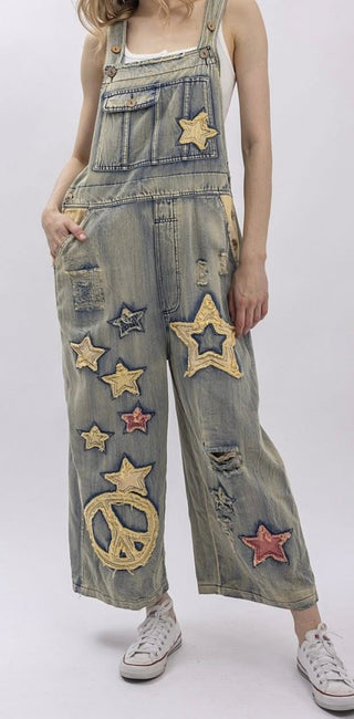 Star Patchwork Overalls