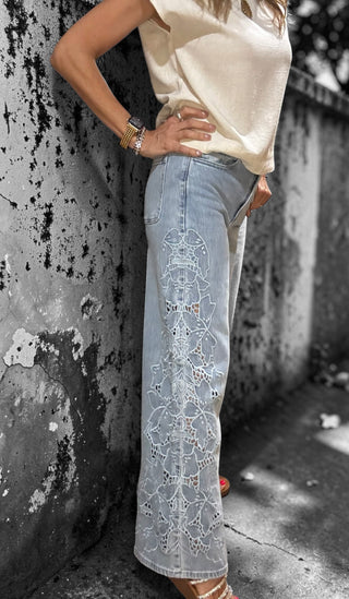 Floral Charm Jeans