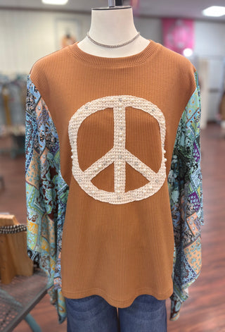 Boho Peace Top