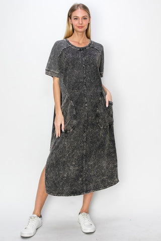 Mineral Washed Dress