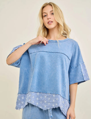 Eyelet Love Top