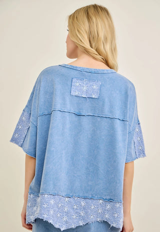 Eyelet Love Top
