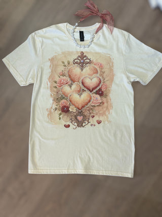 Victorian Hearts Tee