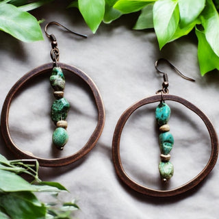 Copper & Turquoise Earrings