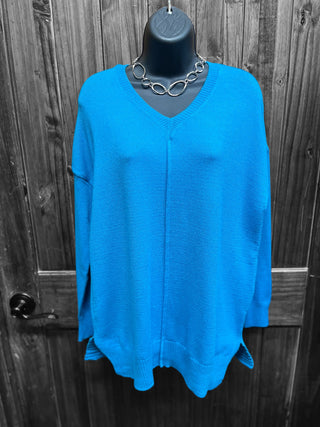 Turquoise Ribbed Sweater