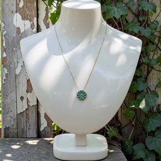 Brass & Turquoise Necklace