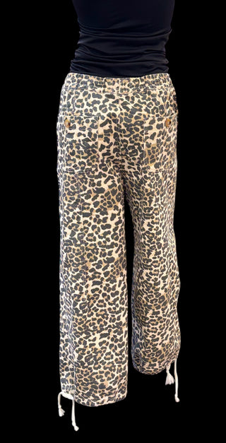 Leopard Drawstring Pants