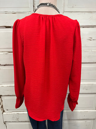 Red Poet Top