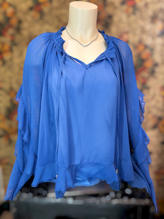 Royal Chiffon Blouse