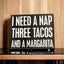 Box sign- Three tacos