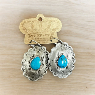 Conch Turquoise Earring