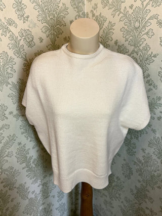 Cream Mock Neck Sweater