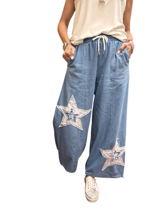 Patchwork Star Pants