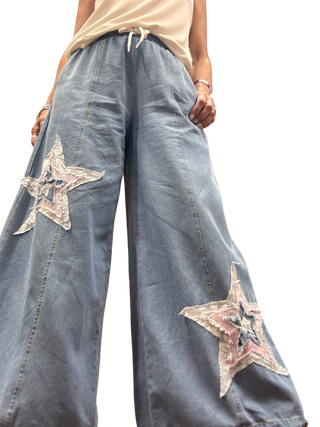 Patchwork Star Pants