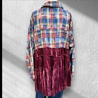 Velvet Tiered Shirt