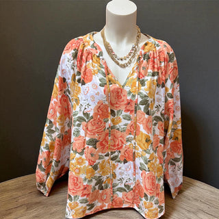 Autumn Floral Top