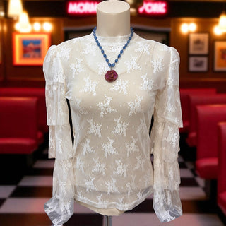 Ruffled Lace Top
