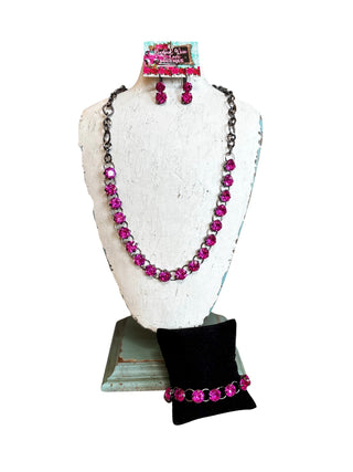 Pink Crystal Necklace