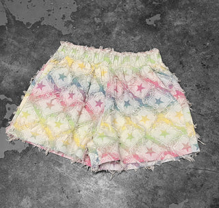 Textured Star Shorts