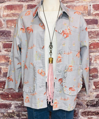 Cowgirl Print Jacket