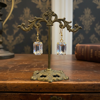 TOVA Rubin Clear Earrings