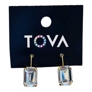 TOVA Rubin Clear Earrings
