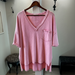 Pink Coral Slouch Top