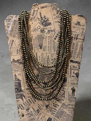 Antique Gold Bead Necklace