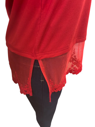 Red Tank w/Lace