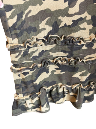 Ruffled Camouflage Pants