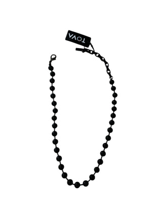 TOVA Long Black Radmilla Necklace