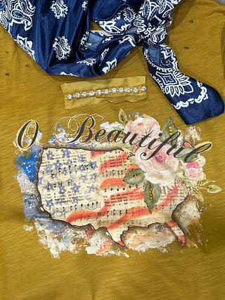 Rare Bird USA Tattered Tee