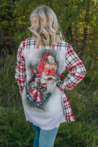 Silk Back Santa Flannel