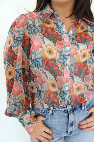 Vintage Poppie Blouse