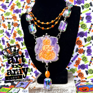 Pumpkin Totem Necklace