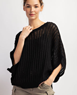 Black Dolman Sweater