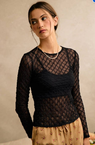 Black Lace Top