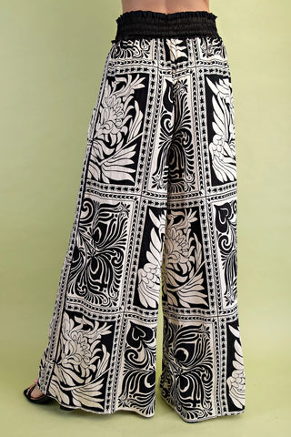 Marbled Print Pants